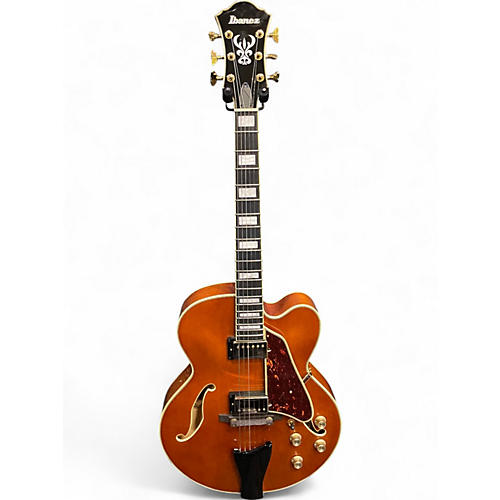 Used Ibanez AF95 Amber Hollow Body Electric Guitar Amber - musicians--Friend