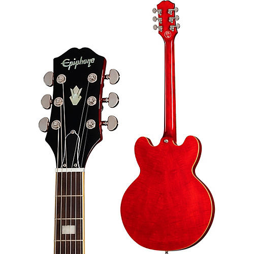 Epiphone Marty Schwartz ES-335 Semi-Hollow Electric Guitar Sixties Cherry - musicians--Friend
