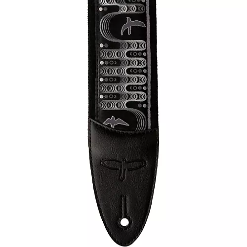 PRS Custom Jacquard Birds Wavelength Padded Guitar Strap Yellow 2.4 in. - musicians--Friend