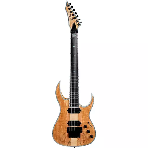 B.C. Rich Shredzilla 7 Prophecy Archtop with Floyd Rose 7-String Electric Guitar Spalted Maple - musicians--Friend