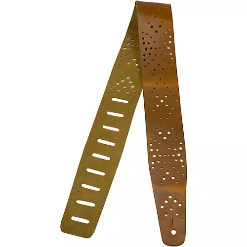 Perri's Baseball Leather Guitar Strap Perforated - Tan 2.5 in. - musicians--Friend