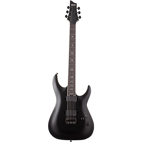 Schecter Guitar Research C-1 SLS Elite Evil Twin Electric Guitar Satin Black - musicians--Friend