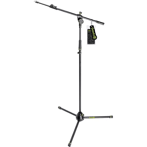 Gravity Stands MS 4322 HD Microphone Stand With Folding Tripod Base & 2-Point Adjustment Telescoping Boom, Heavy Duty - musicians--Friend