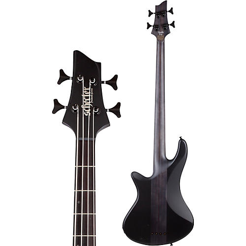 Schecter Guitar Research Stiletto-4 Stealth Pro Satin Black - musicians--Friend