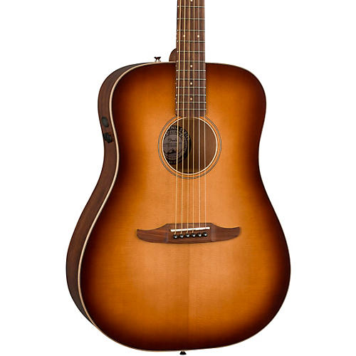 Fender California Redondo Spruce-Mahogany Acoustic-Electric Guitar Aged Cognac Burst - musicians--Friend