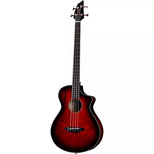 Breedlove Pursuit Exotic S Concert CE Myrtlewood Acoustic-Electric Bass Sunset Burst - musicians--Friend