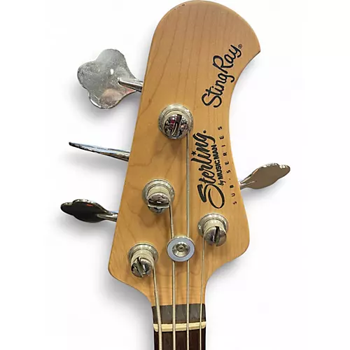 Used Sterling by Music Man Sub 4 Burgundy Electric Bass Guitar Burgundy - musicians--Friend