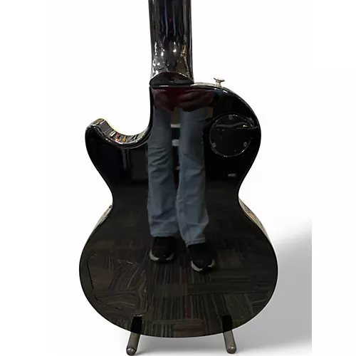 Used Gibson Les Paul Classic Black Solid Body Electric Guitar Black - musicians--Friend