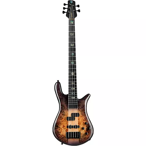 Spector Euro 5 Custom 5 String Electric Bass Natural Black Burst Gloss - musicians--Friend