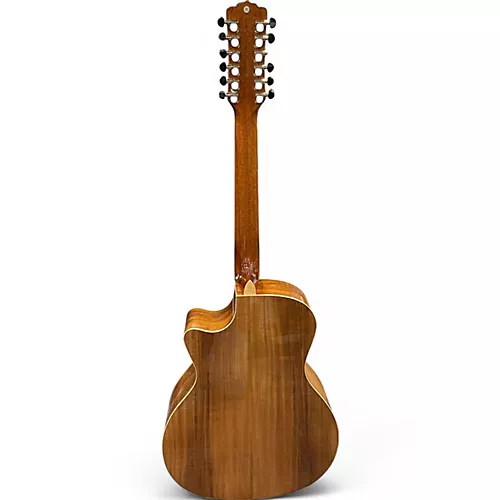 Used Luna VISTA EAGLE 12STR Natural 12 String Acoustic Electric Guitar Natural - musicians--Friend