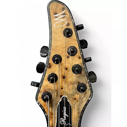 Used 2017 Mayones Regius 7 Buckeye Burl Natural Solid Body Electric Guitar Buckeye Burl Natural - musicians--Friend