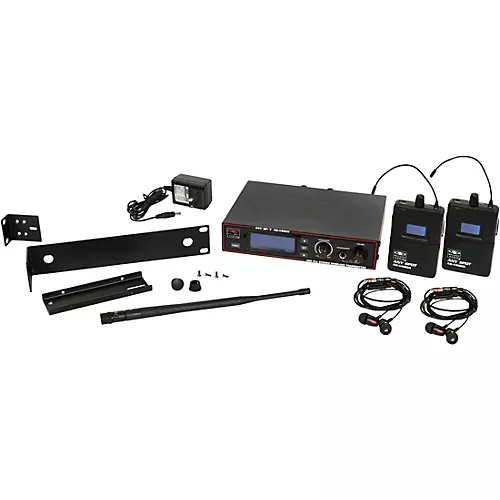 Galaxy Audio AS-1400-2 Wireless In-Ear Monitor Twin Pack System Band P - musicians--Friend