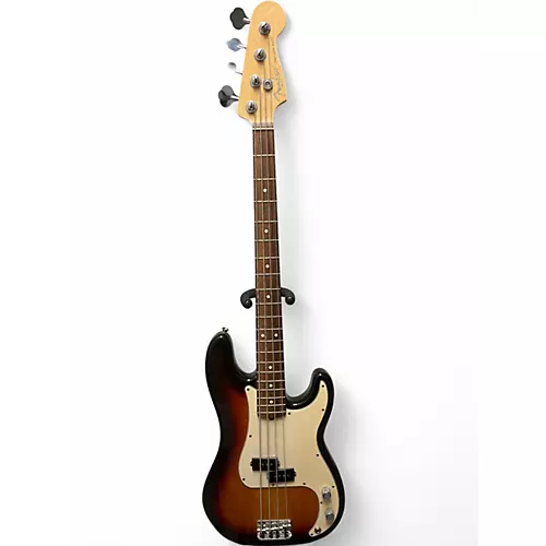 Used Fender American Standard Precision Bass 3 Color Sunburst Electric Bass Guitar 3 Color Sunburst - musicians--Friend