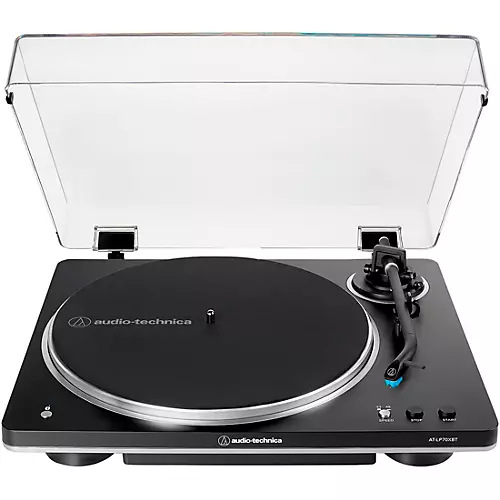 Audio-Technica AT-LP70XBT-BS Fully Automatic Wireless Belt-Driven Turntable Black/Silver - musicians--Friend