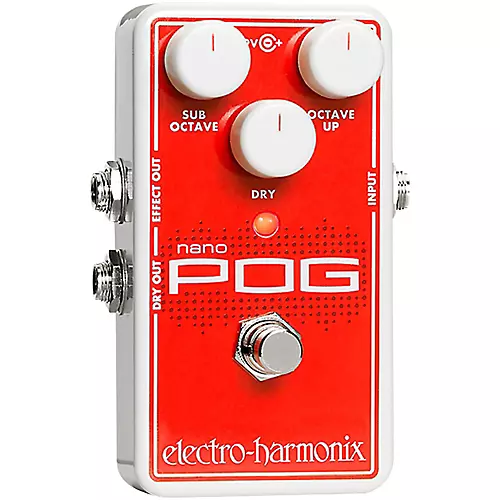 Electro-Harmonix Nano POG Polyphonic Octave Generator Guitar Effects Pedal - musicians--Friend