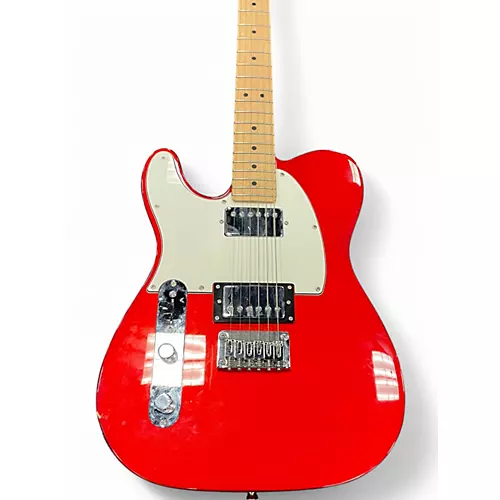 Used Squier Contemporary Telecaster HH Left Handed Candy Apple Red Electric Guitar Candy Apple Red - musicians--Friend