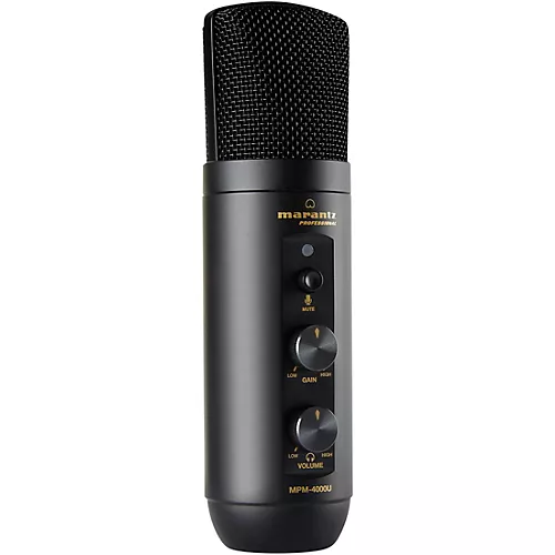 Marantz Professional MPM-4000U USB Podcasting Microphone With Built-in Mixer and Headphone Output - musicians--Friend
