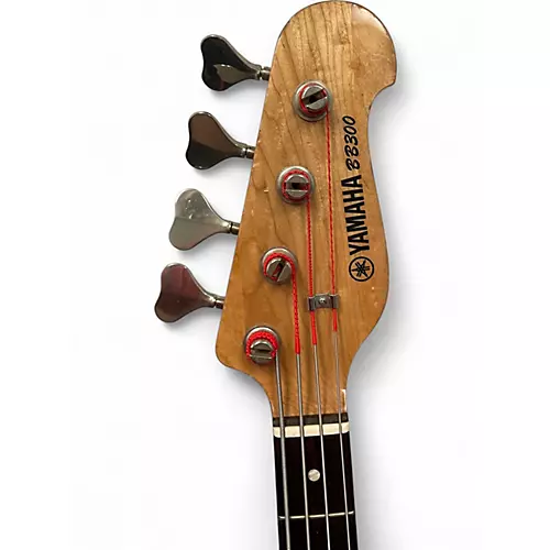 Used Yamaha 80's BB300 Black Electric Bass Guitar Black - musicians--Friend
