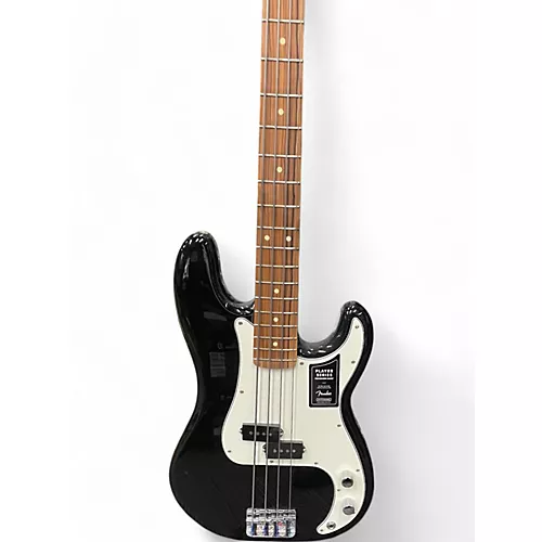 Used Fender Player Precision Bass Black Electric Bass Guitar Black - musicians--Friend