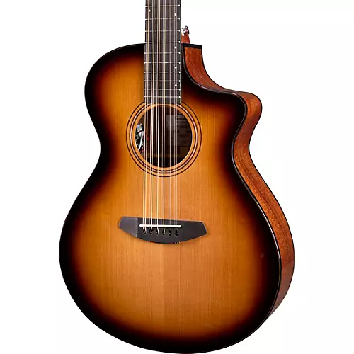 Breedlove Organic Solo Pro CE Red Cedar-African Mahogany 12-String Concert Acoustic-Electric Guitar Edge Burst - musicians--Friend