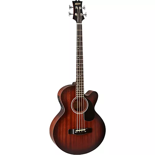 Mitchell T239B-CE-BST Terra Acoustic-Electric Bass Guitar Edge Burst - musicians--Friend