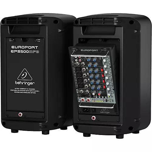 Behringer EUROPORT EPS500MP3 8-Channel Portable PA System - musicians--Friend