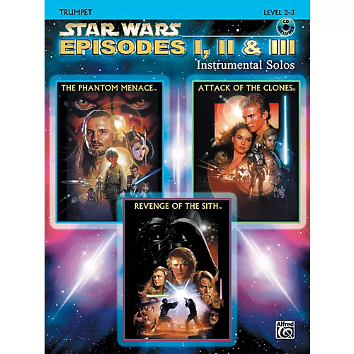 Alfred Star Wars Episodes I, II & III Instrumental Solos Trumpet (Book/CD) - musicians--Friend
