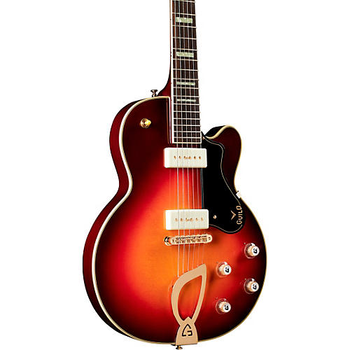 Guild M-75 Aristocrat Hollowbody Archtop Electric Guitar Antique Sunburst - musicians--Friend