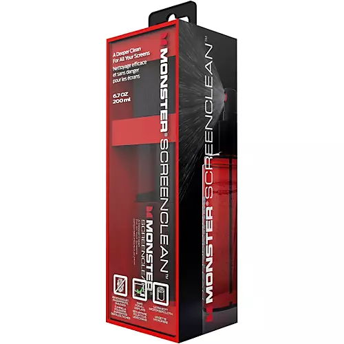 Monster Cable ScreenClean 200ML Bottle & Microfiber Cloth - musicians--Friend