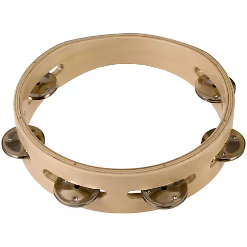 Sound Percussion Labs Baja Percussion Single-Row Headless Tambourine With Steel Jingles 8 in. Natural - musicians--Friend