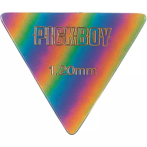 Pick Boy Triangle Rainbow Cellulose Bass Picks 1.20 mm 10 Pack - musicians--Friend