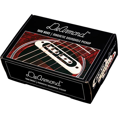 DeArmond Tone Boss Passive Humbucking Acoustic Guitar Soundhole Pickup Cream/Tortoise/Black - musicians--Friend