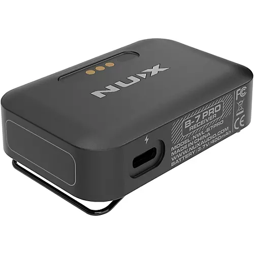 NUX B-7 Pro Professional 2.4GHz In Ear Monitoring Wireless System W/Clamp Black - musicians--Friend