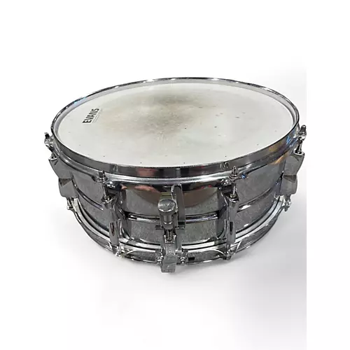 Used Yamaha 14in Steel shell snare silver Drum silver 33 - musicians--Friend