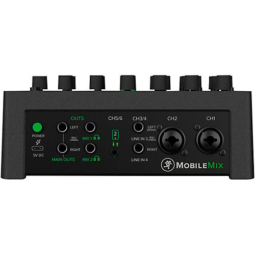 Mackie MobileMix 8-Channel USB-Powerable Mixer With Pair of Thrash212 GO Speakers, Roadrunner Bags, e835 Microphones, Stands, and Cables - musicians--Friend