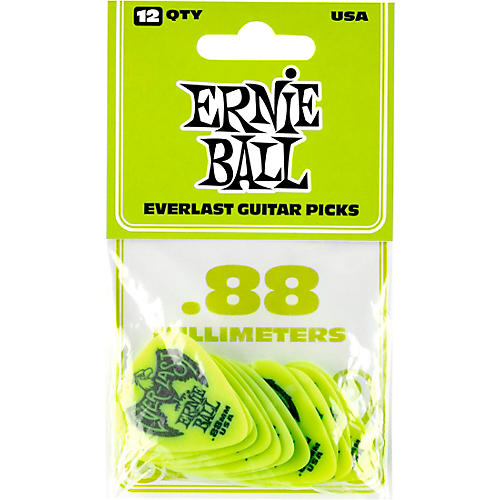 Ernie Ball Everlast Delrin Picks 12 Pack .88 mm 12 Pack - musicians--Friend
