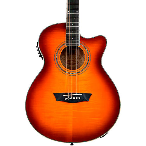 Washburn EA15 Festival Series Acoustic-Electric Guitar Iced Tea Burst - musicians--Friend