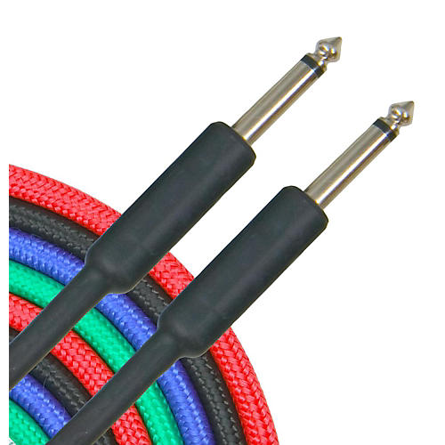 Musician's Gear Braided Instrument Cable Black 20 ft. 2-Pack - musicians--Friend