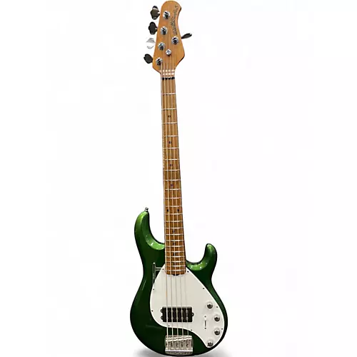 Used Ernie Ball Music Man StingRay 5 Special H Green Electric Bass Guitar Green - musicians--Friend