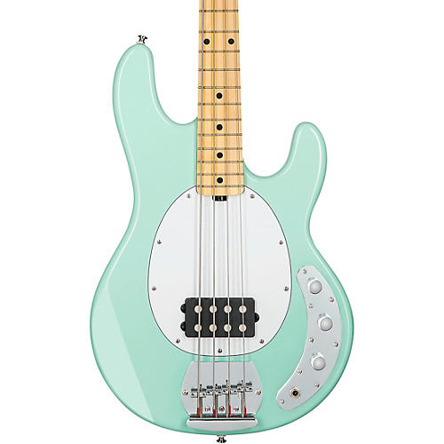 Sterling by Music Man S.U.B. StingRay RAY4 Maple Fingerboard Electric Bass Guitar Chopper Blue White Pickguard - musicians--Friend