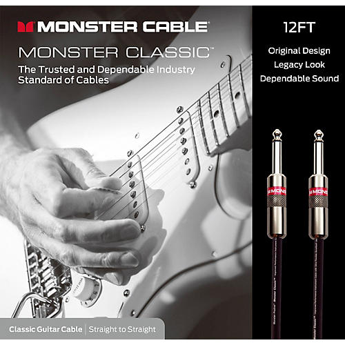 Monster Cable Prolink Classic Instrument Cable 3 ft. Black - musicians--Friend