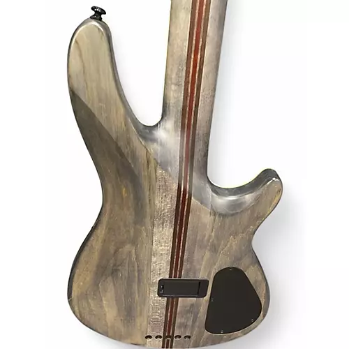 Used Schecter Guitar Research SLS EVIL TWIN-5 Satin Black Electric Bass Guitar Satin Black - musicians--Friend