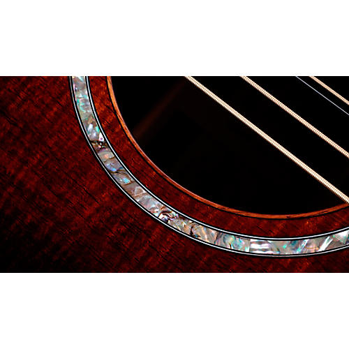 Taylor Custom All Tasmanian Blackwood 8-String Baritone Grand Auditorium Acoustic-Electric Guitar Shaded Edge Burst - musicians--Friend
