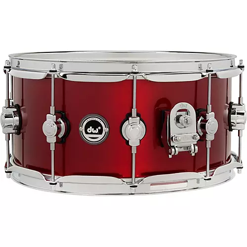 DW DWe Wireless Acoustic/Electronic Convertible Snare Drum 14 x 5 in. Lacquer Custom Specialty Black Cherry Metallic - musicians--Friend