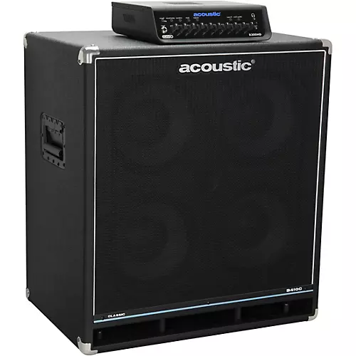 Acoustic B410C Classic 400W 4x10 Bass Speaker Cabinet Black - musicians--Friend