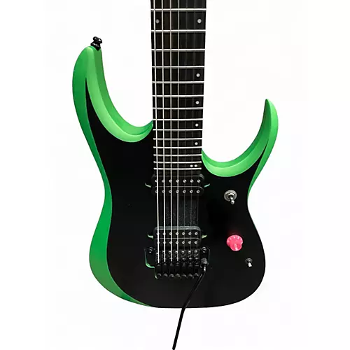 Used Ibanez RGD70ALNB Green Solid Body Electric Guitar Green - musicians--Friend