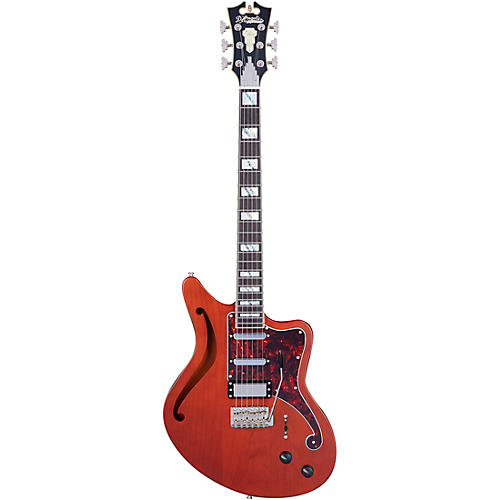 D'Angelico Deluxe Series Bedford SH Electric Guitar with USA Seymour Duncan Pickups and Wilkinson Tremolo Matte Walnut - musicians--Friend