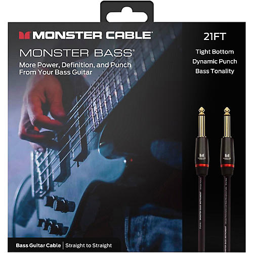 Monster Cable Prolink Monster Bass Instrument Cable 12 ft. Black - musicians--Friend