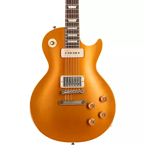 Gibson Custom M2M Murphy Lab Fifty-Five Les Paul Standard Heavy Aged Electric Guitar Double Gold - musicians--Friend