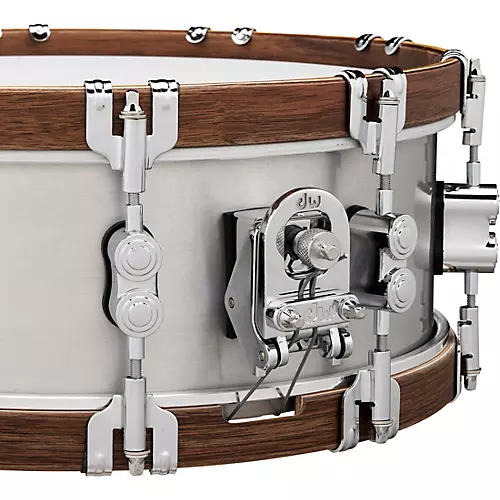 PDP by DW Concept Select Aluminum Snare Drum With Walnut Hoops 14 x 5 in. Aluminum - musicians--Friend